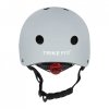 Kask rowerowy dla dziecka Trike Fix dziecięcy regulowany LED M 55-58cm szary ciemny